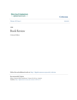 Book Review - Digital Commons@Wayne State University