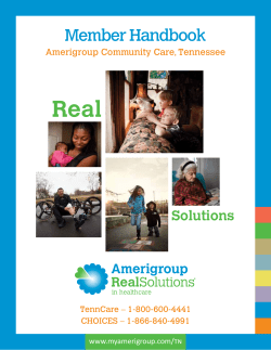 TennCare and your health plan, Amerigroup Community Care