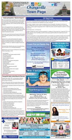 January 29, Town Page, Citizen