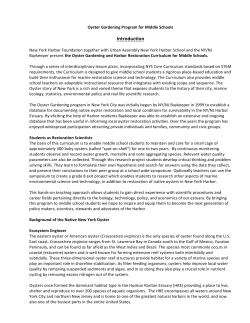 Introduction - Billion Oyster Project