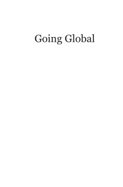 Going Global - Australia, Brazil, Indonesia, Korea and South Africa