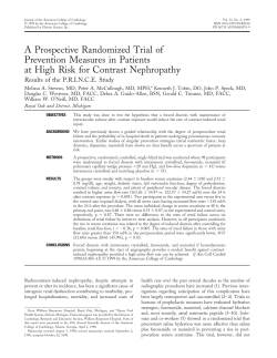 A prospective randomized trial of prevention measures in