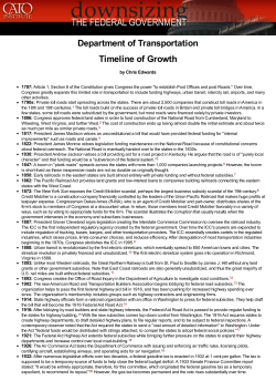 Department of Transportation - Downsizing the Federal Government