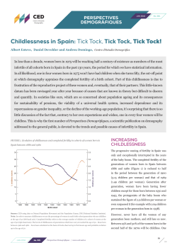 Childlessness in Spain: Tick Tock, Tick Tock, Tick Tock!