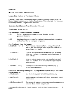 Harlem: All That Jazz and Blues