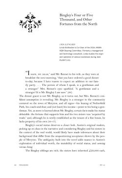 Bingley`s Four or Five Thousand, and Other Fortunes from the North