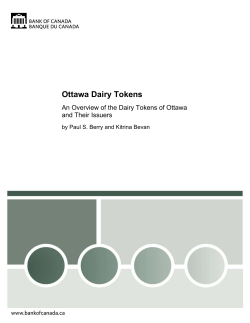 Ottawa Dairy Tokens - The Bank of Canada Museum