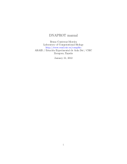 DNAPROT manual - Estaci&oacute;n Experimental de Aula Dei