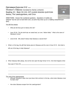 Reading #2: Book 10 (141-157) GUIDED READING QUESTIONS