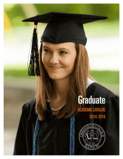 Greenville College Graduate Catalog
