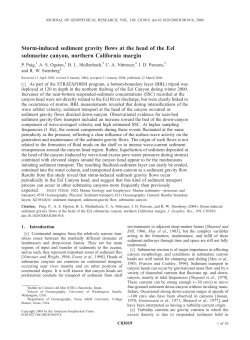 Stormв•`induced sediment gravity flows at the head of the Eel