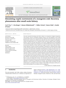Simulating cryptic movements of a mangrove crab: Recovery