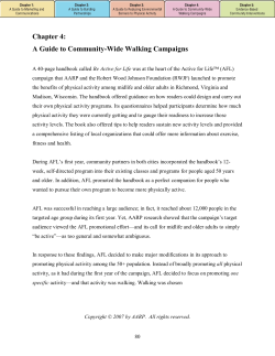 Chapter 4: A Guide to Community-Wide Walking Campaigns