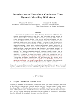 Introduction to Hierarchical Continuous Time Dynamic