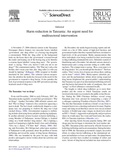 - International Journal of Drug Policy