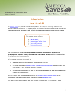 College Savings June 13 &ndash; July 21