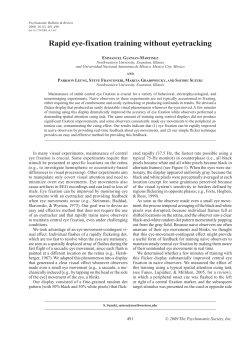 Rapid eye-fixation training without eyetracking