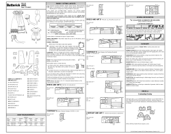 SEWING INFORMATION GLOSSARY DRESS A Contrasting Overlay