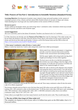 Title: Powers of Ten Part 2 Introduction to Scientific Notation