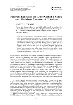 Narcotics, Radicalism, and Armed Conflict in Central Asia: The