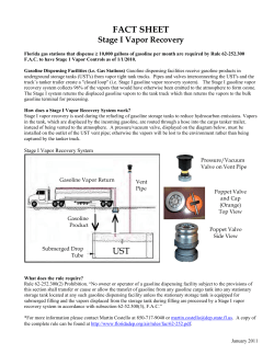 FACT SHEET Stage I Vapor Recovery