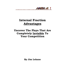 Internal Fraction Advantages