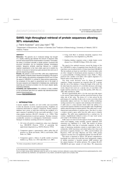 SANS: high-throughput retrieval of protein sequences allowing 50