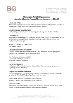 Themenpool Wahlpflichtgegenstand: Intercultural