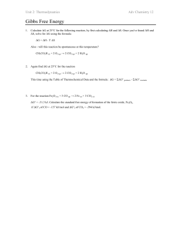 Gibbs Free Energy