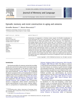 Episodic memory and event construction in aging and amnesia