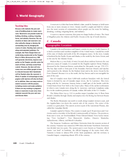 About Canada - Core Knowledge Foundation