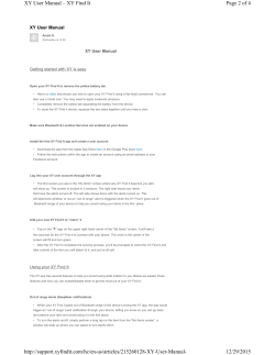 Page 2 of 4 XY User Manual &ndash; XY Find It 12/29/2015 http://support