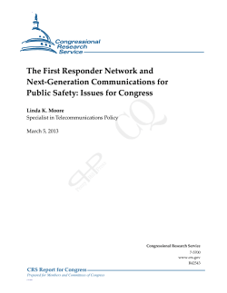 The First Responder Network and Next-Generation