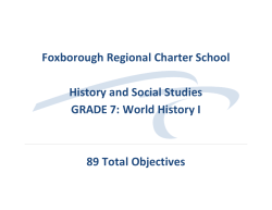 Gr. 7 - Foxborough Regional Charter School