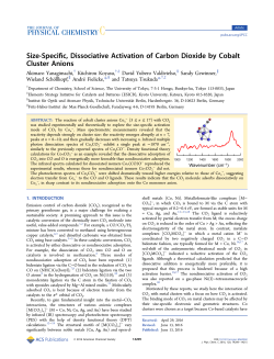 Size-Specific, Dissociative Activation of Carbon Dioxide by Cobalt