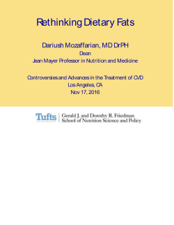 Mozaffarian, Dariush - Rethinking Dietary Fat
