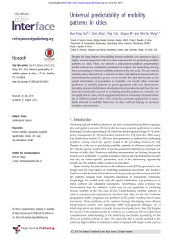 Universal predictability of mobility patterns in cities