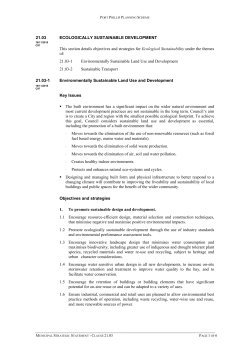 Ecologically Sustainable Development (PDF 270.0 KB)