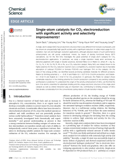 Single-atom catalysts for CO2 electroreduction