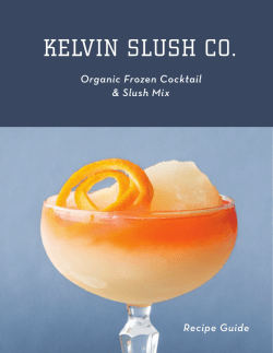 Recipe Guide - Kelvin Slush