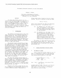 1983 - Two Results Concerning Ambiguity in Shape From Shading