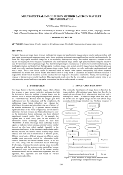 MULTI-SPECTRAL IMAGE FUSION METHOD BASED ON