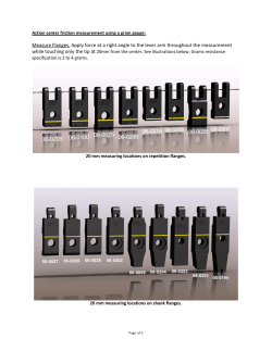 Measure Flanges. Apply force at a right angle to the lever arm