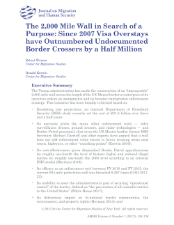 The 2,000 Mile Wall in Search of a Purpose: Since 2007 Visa