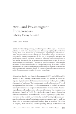 Anti- and Pro-immigrant Entrepreneurs