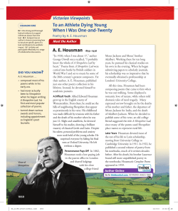 To an Athlete Dying Young When I Was One-and