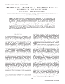 diagnosing the full spectrum of fetal alcohol