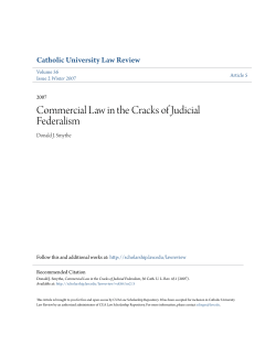 Commercial Law in the Cracks of Judicial Federalism