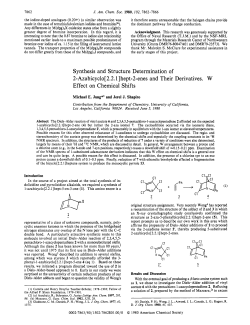Synthesis and Structure Determination of 2