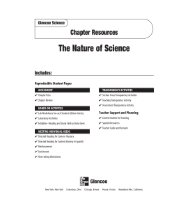The Nature of Science